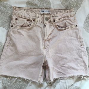 Zara high waist light pink shorts size 4